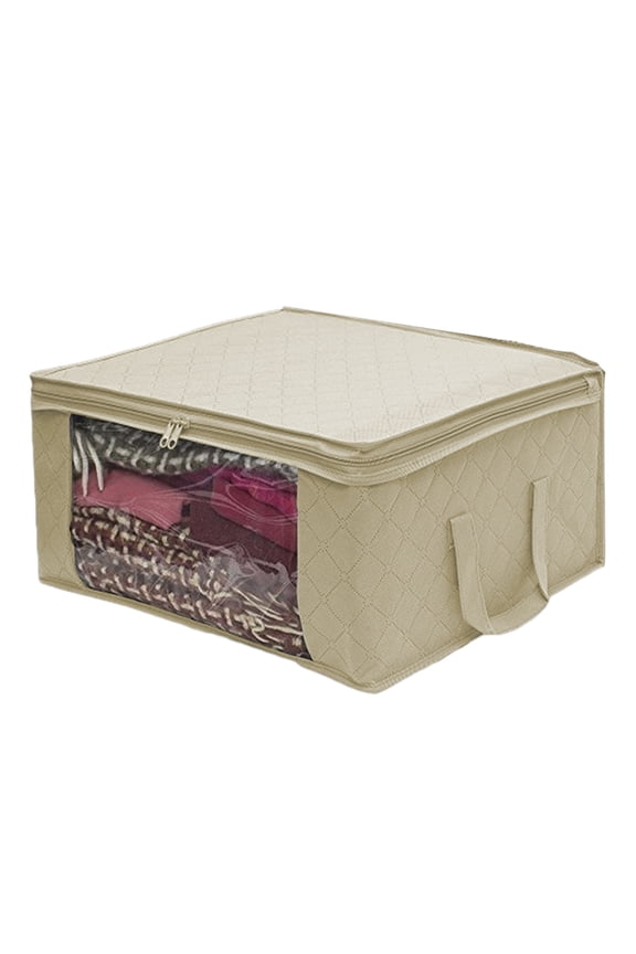 1PCS Large Clothing Storage Bags 40L Clothes Storage Bag,Foldable Clothing Storage Bags with Zippers, Clothes Bags for Storage-19.26 x 14.17 x 8.26in