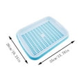 thumbnail image 1 of Leodye 1PCS Large Double Layer Plant Tray Plastic Sprout Vegetable Pot with Holes for Home Gardening -13.78*10.24IN, 1 of 3