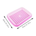thumbnail image 1 of Leodye 1PCS Large Double Layer Plant Tray Plastic Sprout Vegetable Pot with Holes for Home Gardening -13.78*10.24IN, 1 of 3