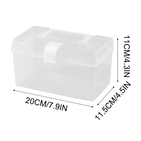 Leodye 1PCS Large Medication Safe Lock Box Food-grade Kitchen Refrigerator Food Storage Container -7.9*4.5*4.3IN