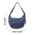 thumbnail image 1 of Leodye 1PCS Large Nylon Crossbody Purse Women Hobo Crescent Shoulder Bag Slouchy Tote Bag Casual Weekend Handbag for Women -14.96*13IN, 1 of 6
