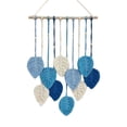thumbnail image 1 of Leodye 1PCS Leaf Macrame Wall Hanging Tapestry, Hand Woven Wall Art Decor for Bedroom and Living Room Interior -15.7*26.7IN, 1 of 7