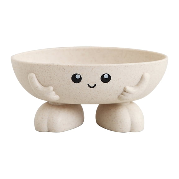 Leodye 1PCS Leaf-shaped Ceramic Soap Dish - Self-draining White Design, Easy-clean for Bathroom Bar Soap