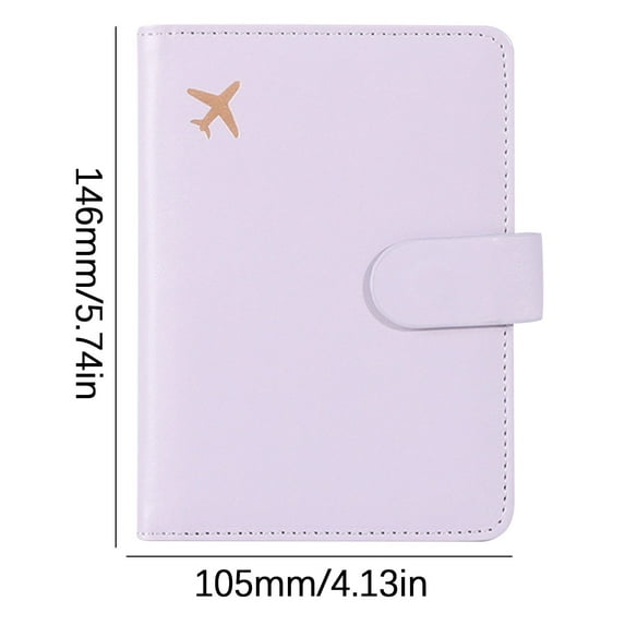 Leodye 1PCS Leather Passport Bag Multiple Card Slots Multifunctional Document Protector for Travel -4.13*5.74IN