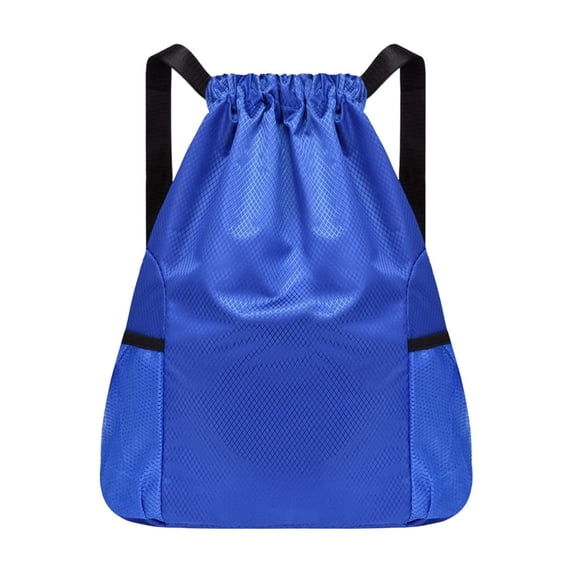 Leodye 1PCS Lightweight Drawstring Backpack Bag, Simple Sports Fitness Sackpack for Men Women, Portable Storage Bag for Students Outdoor Travel Gym & Daily Use -16.93x10.63x0.79in