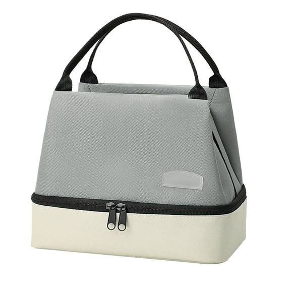 Leodye 1PCS Lunch BagInsulated Lunch Box Waterproof Lunchbox Freezable Cooler Bag with Adjustable Shoulder Strap Portable Waterproof Picnic Bag-9.45x7.87x5.51in