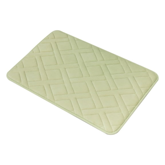 Leodye 1PCS Machine-Washable Bathroom Absorbent Floor Mat - Soft Comfortable Mat, Quick Water-Absorption & Non-Slip -15.74x23.62in