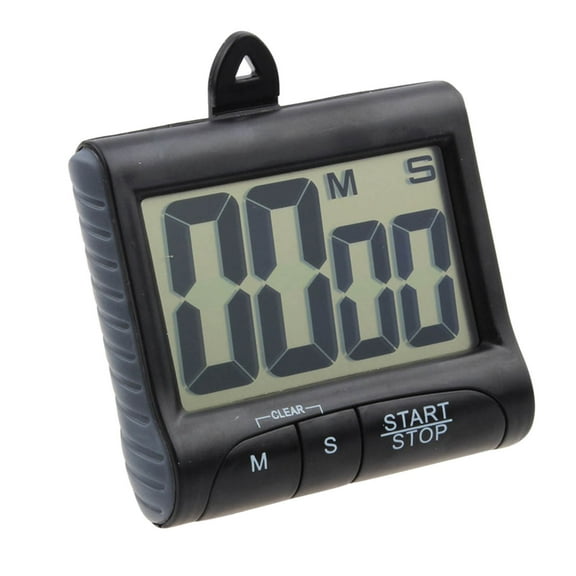 Leodye 1PCS Magnet Digital Kitchen Countdown Timer with Beeping Alarm Clock for Cooking Baking and Time Management -3.15 × 2.76 × 0.79 IN