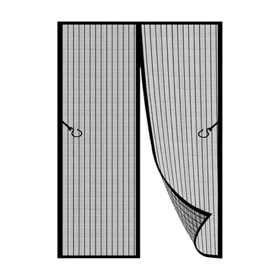Leodye 1PCS Magnetic Mesh Screen Door, Heavy Duty Invisible Mosquito Net, Drill-Free Easy Installation for Patio, Front Back Doors -47.24x82.68 in