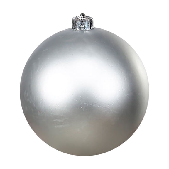 Leodye 1PCS Matte Ball Christmas Ornament, Shatterproof UV Resistant Plastic, Christmas Tree Decor - Floral Wire for Reliable Hanging-4.71 inches