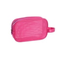 thumbnail image 1 of Leodye 1PCS Mesh Portable Toiletry Bag, Breathable Lightweight Design, Fashionable Outdoor Beach Cosmetic Storage Bag for Travel Daily Carry -8.66x5.51x2.76in, 1 of 6