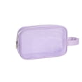 thumbnail image 1 of Leodye 1PCS Mesh Portable Toiletry Bag, Breathable Lightweight Design, Fashionable Outdoor Beach Cosmetic Storage Bag for Travel Daily Carry -8.66x5.51x2.76in, 1 of 6