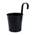 thumbnail image 1 of Leodye 1PCS Metal Wall Hanging Flower Pot, Detachable Hook Planter for Balcony Fence Indoor Outdoor Plant Decor -6.3x3.9x3.1in, 1 of 6
