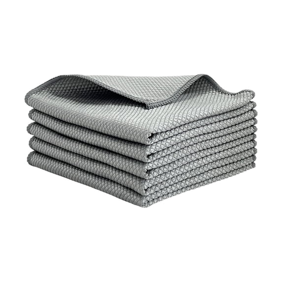 Leodye 1PCS Microfiber Waffle Weave Cleaning Cloth Super Absorbent Quick-drying Home Kitchen Furniture Cleaning Towel -11.8x11.8in