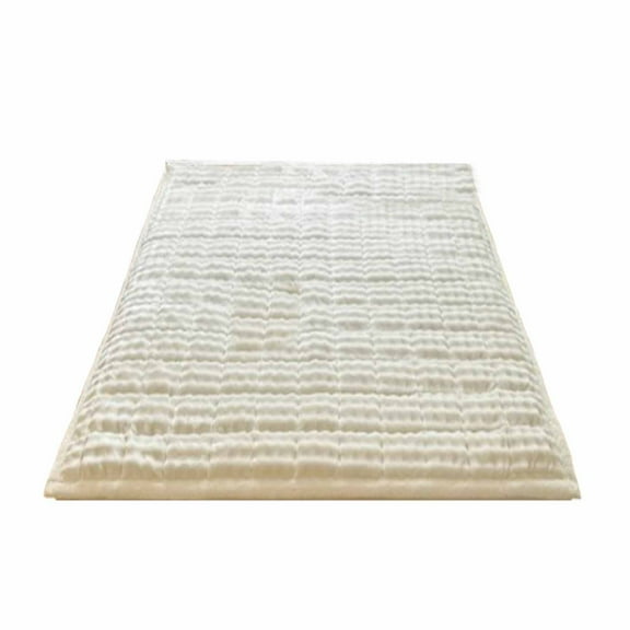 Leodye 1PCS Milk Flannel Mattress - Warm Non-slip Futon Bed Mattress -59.05x78.74in