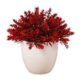 thumbnail image 1 of Leodye 1PCS Mini Simulated Green Bonsai Potted Plant Artificial Desktop Ornament Natural Style Faux Flower Decor for office Bedroom Table Layout -6.3x6.3x6.3in, 1 of 6