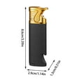 thumbnail image 1 of Leodye 1PCS Mini Torch Lighter Windproof Jet Flame Butane Refillable Pocket Lighter for Candles, Camping, Fireplaces, Gas Stove, BBQ & Survival Gear, 1 of 6
