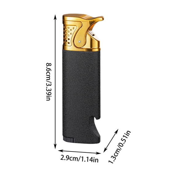 Leodye 1PCS Mini Torch Lighter Windproof Jet Flame Butane Refillable Pocket Lighter for Candles, Camping, Fireplaces, Gas Stove, BBQ & Survival Gear