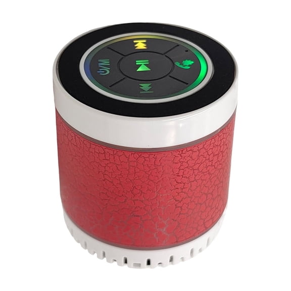 Leodye 1PCS Mini Wireless Bluetooth Outdoor Speaker Colorful Light Deep Bass Home Travel Portable Music Player -2.36x2.36x2.52 inches