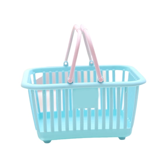 Leodye 1PCS Mini desktop storage basket for students stationery pen container for washing cosmetics storage box portable storage basket -6.30x5.12x3.35 inches
