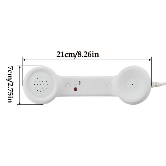 Leodye 1PCS Mobile Phone Microphone Headset Clear Durable Home office Phone Call Recording Headset -8.26*2.75IN