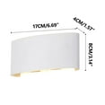 thumbnail image 1 of Leodye 1PCS Modern Double-Head Curved Wall Sconce Down Light, Indoor Warm White Wall Lamp for Bedroom Living Room Hallway -8.66 × 3.35 × 2.17 IN, 1 of 4