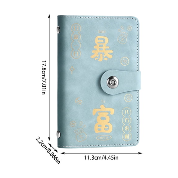 Leodye 1PCS Money Saving Binder, Money Saving Challenge, Money Saving Binder with Cash Envelopes, Envelope Savings Challenges Book for Home office School -7.09 × 4.33 in