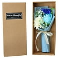 thumbnail image 1 of Leodye 1PCS Mother's Day Rose Soap Flower Carnation Gift Box Romantic Giftable Holiday Decor Mom's Gift Set -9.44**3.54IN, 1 of 3