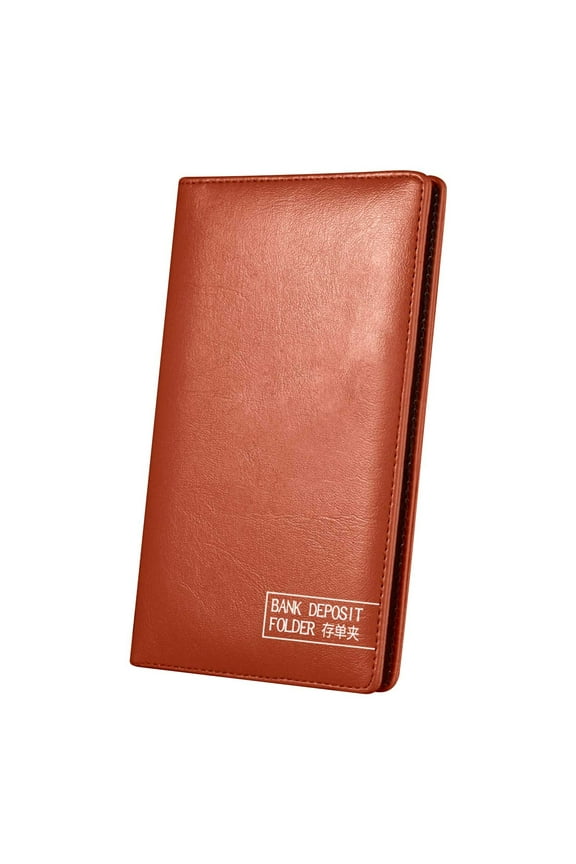 1PCS Multi-functional Bank Document Organizer Compact Organized Home office Check Bill Passbook Deposit Slip Storage Wallet - 5.51inX8.85in