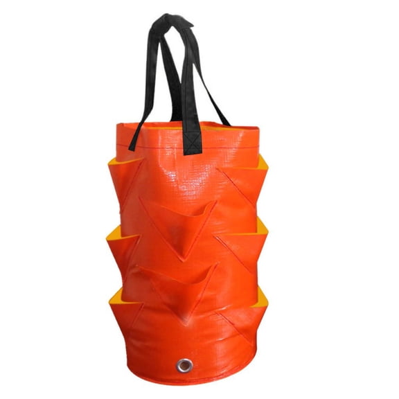 Leodye 1PCS Multi-mouth Planter Pouch Breathable Space-saving Garden Side Growing Container Bag -3 Gallons