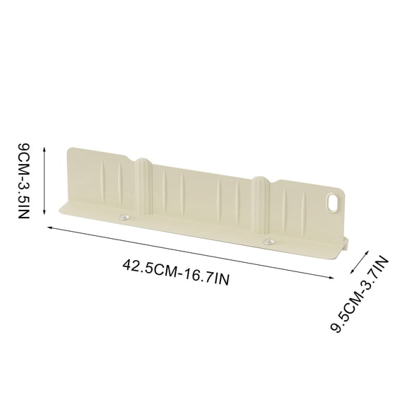 Leodye 1PCS Multifunctional Sink Baffle Drain Rack 2-in-1 Design Sturdy Home Kitchen Countertop Dish Utensil Storage Shelf -16.7*3.7*3.5IN