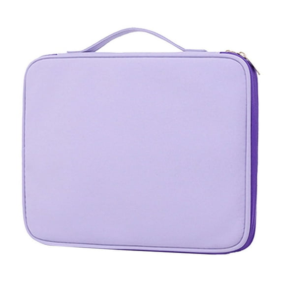 Leodye 1PCS Multilayer Tablet Sleeve Bag - Compact Electronics Organizer Pouch, Business Travel Case for Men & Women -13.78x10.24x1.18 in