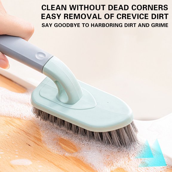 Leodye 1PCS Multipurpose Bathroom Cleaning Brush Set, Deep Corner Gap Cleaning, Household Tool for Tile Floor Window Sanitation -9.4*1.6IN