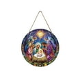 thumbnail image 1 of Leodye 1PCS Nativity Scene Ornaments Christmas Tree Ornaments Set Birth of Hanging Decorations Holy Religious Gifts Nativity Scene Gifts-7.87in, 1 of 6