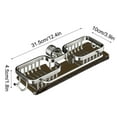 thumbnail image 1 of Leodye 1PCS No-Drill Faucet Storage Rack, Hollow Drainage Shelf, for Sink Countertop Supplies -13*4 inch, 1 of 9