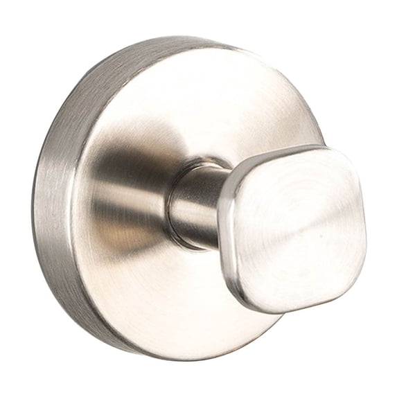 Leodye 1PCS No-Drill Stainless Steel Suction Cup Hooks - for Showers, Doors, Wreaths & Towels