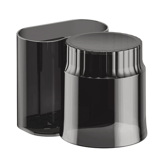 Leodye 1PCS No-Drill Wall Mounted Toothbrush Holder with Mouthwash Cup Shelf Punch-Free Organizer for Bathroom Vanity -4.53x3.94x3.74in