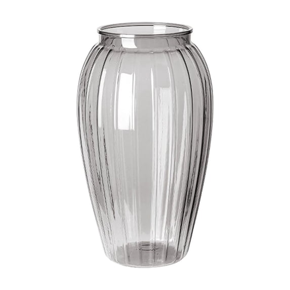 Leodye 1PCS Non Fragile Plastic Decorative Flower Vase Lightweight Desktop Ornament for Home Bedroom Living Room Wedding Party Floral Display -8.66 * 5.12 * 5.12in