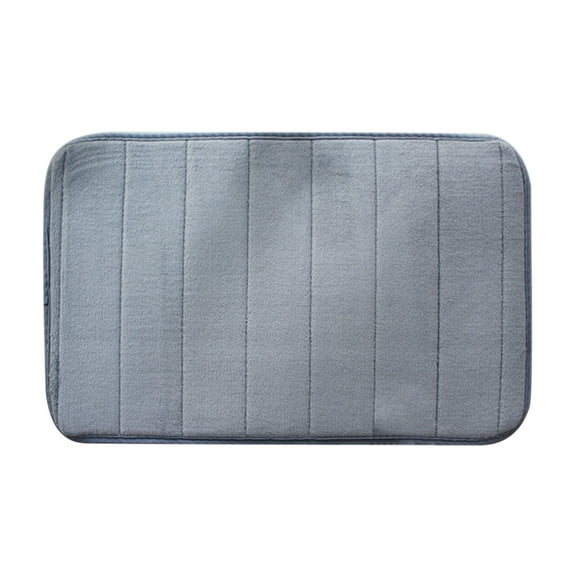 Leodye 1PCS Non-Slip Cobblestone-Embossed Bathroom Mat - Memory Foam for Wash Basin/Bathtub Side, Water-Absorbent -15.75*23.62IN
