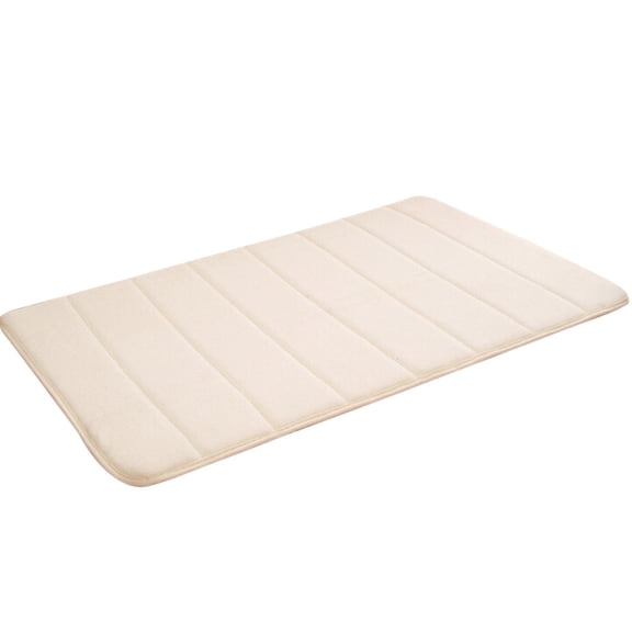 Leodye 1PCS Non Slip Memory Foam Bath Mat Rug Fast Drying Soft Bathroom Shower Mats Rugs -19.68x31.49inch