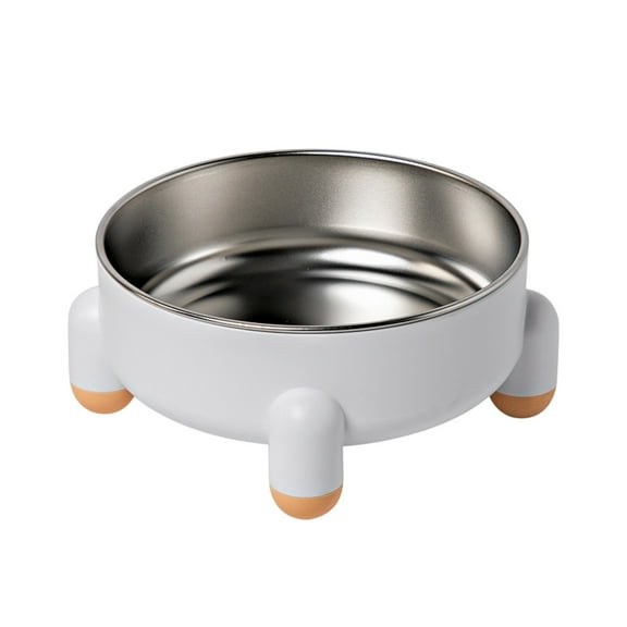 Leodye 1PCS Non-slip Elevated Stainless Steel Pet Bowl - Spill-proof Food/Water Bowl for s/Cats -5.9x5.9in