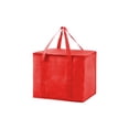 thumbnail image 1 of Leodye 1PCS Non-woven Fabric Large Insulated Cooler Bag, Aluminum Foil Lining Reusable thermal Bag for Picnic Work Travel Food Storage -16.14x12.99x10.24in, 1 of 6