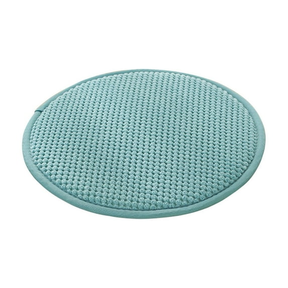 Leodye 1PCS Outdoor Bistro Chair Cushions with Non-Slip Ties, Thickened Round Outdoor Cushions with Removable Covers-13.8IN