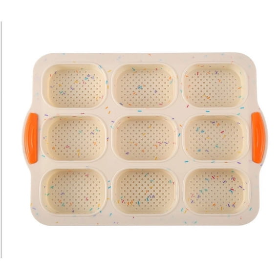 Leodye 1PCS Oval Non-stick Baking Pan - DIY Small Bread Bakeware -9.2*13.1IN