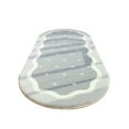 thumbnail image 1 of Leodye 1PCS Oval Shaggy Bedroom Rug Soft/Non-Slip Home Living Room Runner Small Decor Carpet -16x48in, 1 of 7