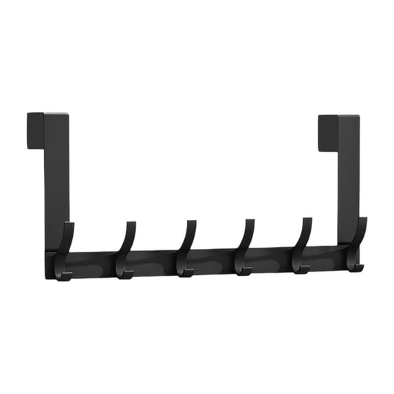 Leodye 1PCS Over the Door Hooks 12 Coat Hook Door Hanger Towel Rack for Bathroom Dorm and Home Use -15.5x4.3 in