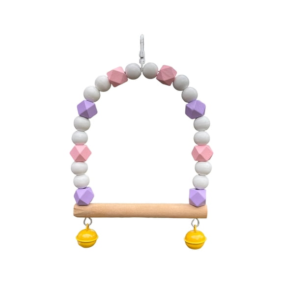 Leodye 1PCS Parrot Claw Sharpening Stick Sandstone Pet Play Frosted Standing Pole Swing Perch for Parrot Cage Use -7.4×5.9×1.18inch