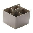 thumbnail image 1 of Leodye 1PCS Partitioned Square Storage Basket Stackable Sturdy Home Dorm Desktop Drawer Sundry Organizer Box -6.50x6.10x6.10in, 1 of 6