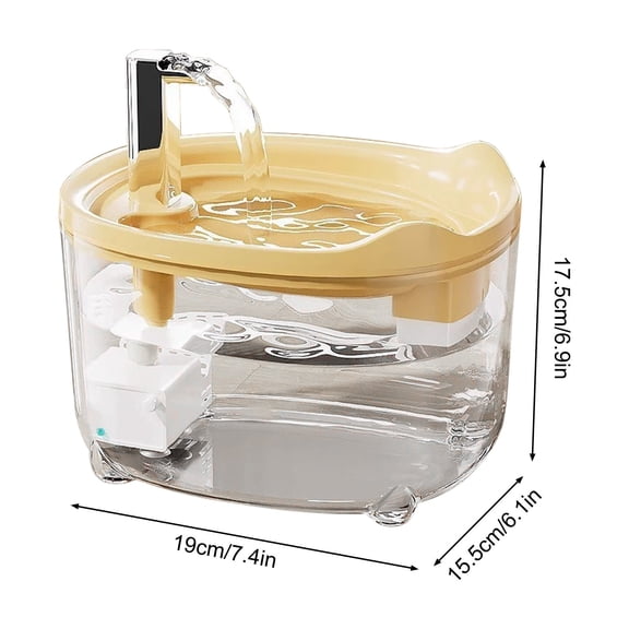 Leodye 1PCS Pet Water Filter, Automatic Drinking Water Filtration System for Clean Pet Water Supply -6.50×4.53×4.13in