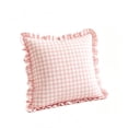 thumbnail image 1 of Leodye 1PCS Plaid Throw Pillow Cover, Checkered Cushion Case with Fringe for Sofa, Couch and Bed Home Interior Decoration -17.7*17.7IN, 1 of 7